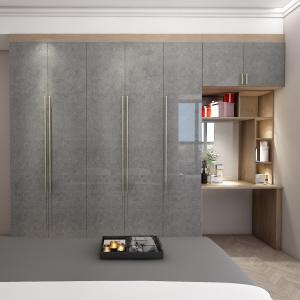 China 15mm Swing Door Closet Custom Fitted Wardrobe Dressing Room factory