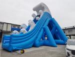 Cartoon Theme Giant Inflatable Water Slides For Adult Outdoor PVC Tarpaulin