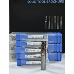 China MPE4 Solid Carbide Milling Cutter 4 Flute Flat End Mill CNC Mill Cutter AlCr Coating 12mm Workpiece φ12.0 x 30 x φ12 x 75mm on sale