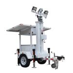 Solar Security Camera Trailer Mobile Surveillance Trailer For Public Security