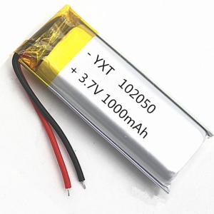 China Custom PL102050 1000mAh 3.7 V Lithium Ion Polymer Battery for sale factory