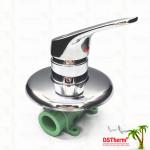 Three-way Round Panel Ppr Mixer Shower Valve Cold Hot Water Balanced Valve