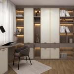 Plywood Wardrobe And Dressing Table 70cm Living Room Furniture