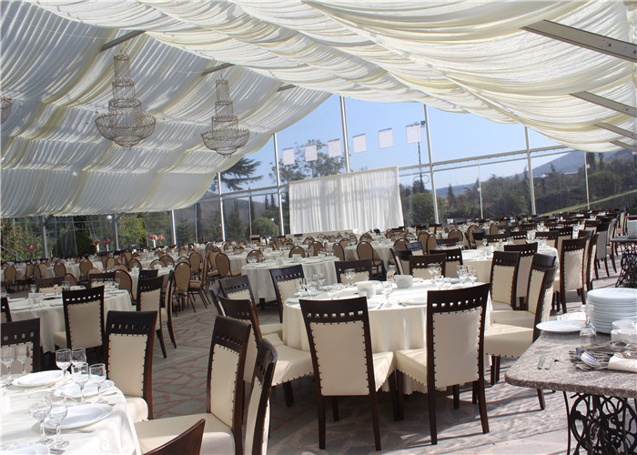 Aluminium Frame Clear Event Tent 10m * 30m With Wooden Flooring