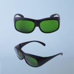 Green Protective Window Fiber Laser Safety Glasses For Diodes Nd Yag Telecom