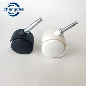 China PP Black Durable Swivel Caster Without Brake Metal Stem For Office Chair factory