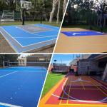 Sport Court Indoor Outdoor Basketball Court Home Court Basketball Markings Sport