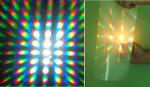 Educational Resuable 3D Prism Fireworks Glasses With Black Frame CE FCC RoHS