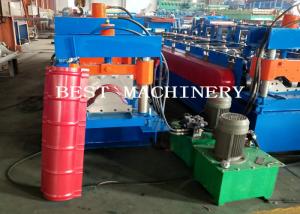 China Best Glazed Roof Ridge Cap Roll Forming Machine 3KW 12m/min Production factory