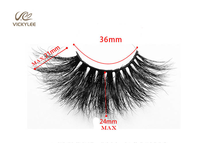Pure Handmade Natural Mink 21MM 7D Volume Lashes