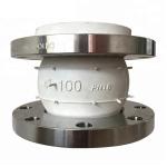 DN100 DIN PN16 SS304 Food Grade Flange Connection Single Ball Rubber Expansion