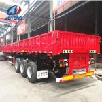 Side Board Fence Tri Axles Flatbed Detachable Sidewall Semi Trailer for Cargo