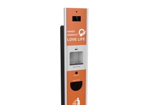 China Face Recognition Digital Hand Sanitizer Kiosk Temperature Taking factory