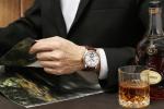 KINYUED Men's business waterproof automatic wrist watches fashion hollow