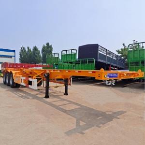 China 20/40 Foot Chassis Container Trailer | Skeletal Semi Trailer 2/3/Tri Axle for Sale Near Me factory