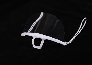 China Double Sides Adjustable Anti Mist Half Face Shield Plastic Mouth Nose Visor factory
