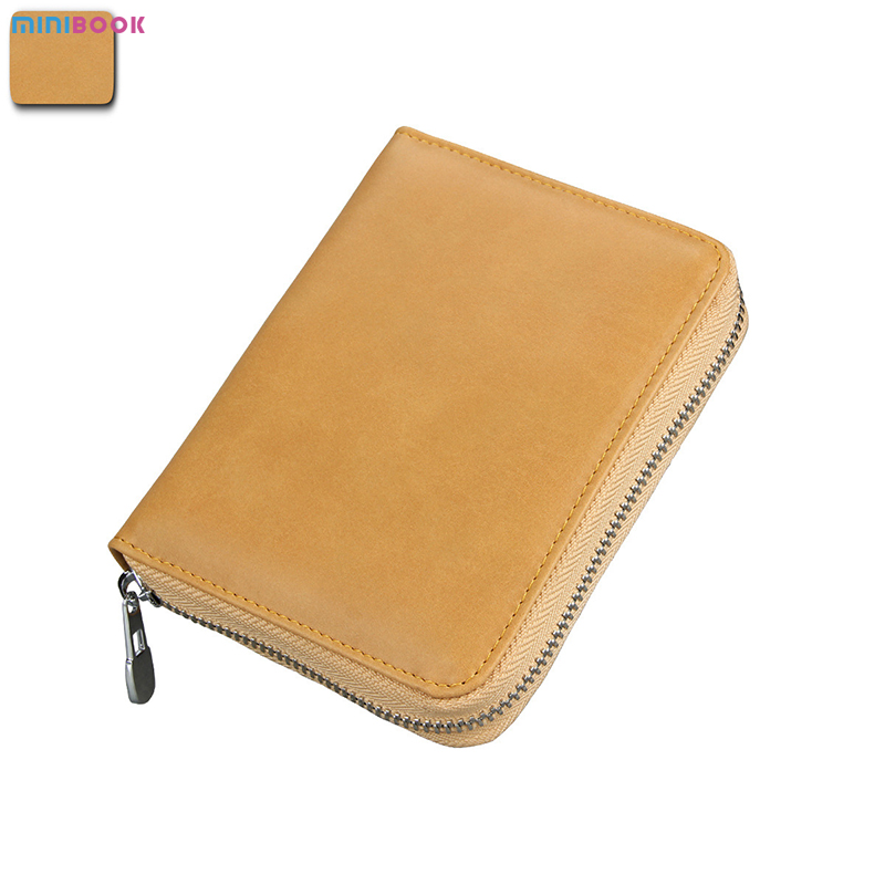 Large Capacity ID Credit Card Holder Organ Zipper Coin Purse for Men and Women Sample