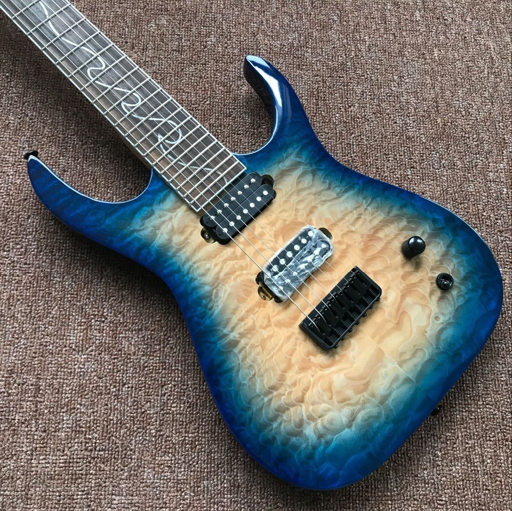 New Style.custom handwork 6 Strings blue Electric Guitar.Rosewood fingerboard guitarra.support customization gitaar