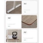 General Commercial Furniture Wood Grain White Electric Standing Desk for