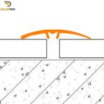 40mm×2500mm Door Threshold Floor Trim Strip Anodized Matt Finish