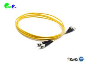 China 1M ST To ST Jumper Single Mode Fiber Optic Patch Cables Duplex 2.0mm 9/125 Durable OEM factory