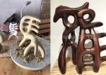 Retro Style Chinese Character Statues , Giant Fiberglass Statues Museum