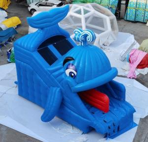 China Commercial Inflatable Water Slides Whale Design Home Backyard factory
