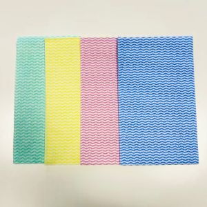 China Disposable Spunlace Nonwoven Wiping Cloths for Kitchen Cleaning factory