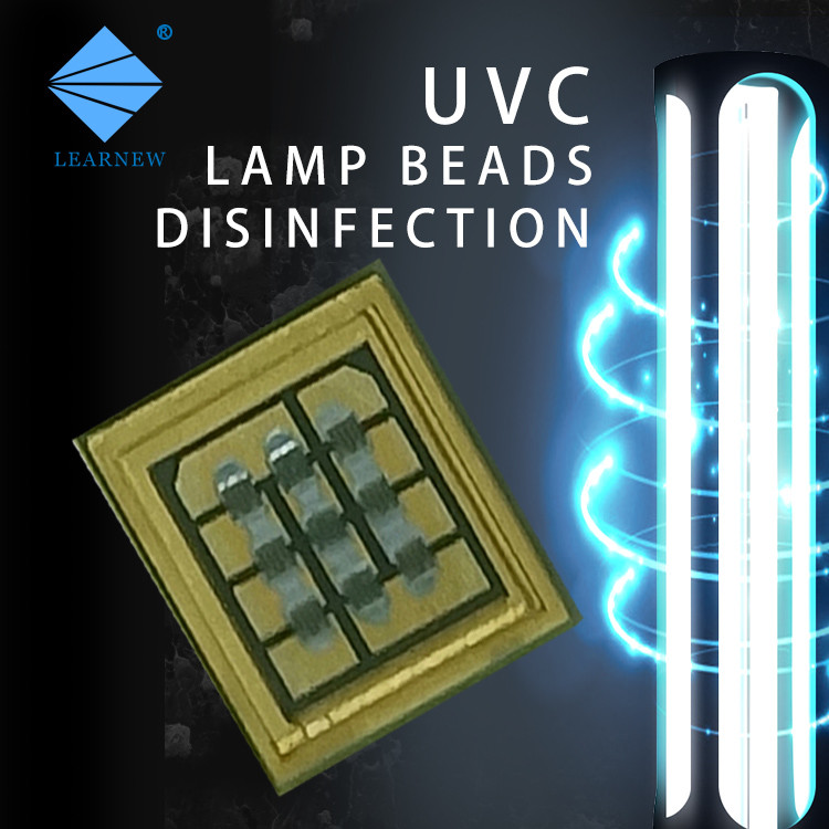 6060 3838 SMD UVA LED Chip 250-280nm Lumpe Water Sterilizer Uv Chip Led For Air Purifier