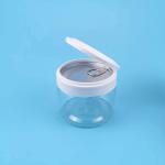 Flip Top Cap Cashew Nuts Plastic Container Jar 310ml 120g Airtight Clear Candy