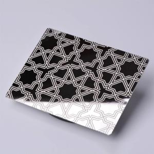 China 8K Mirror Glossy Etched Stainless Steel Sheet 316L 304 Cold Rolled 4 X 8FT factory