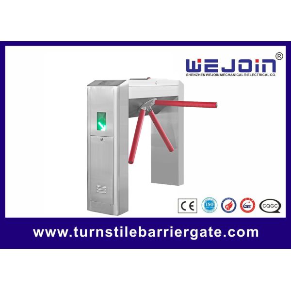 RFID Card Pedestrian Barrier Turnstile Gate Automatic With Traffic Light
