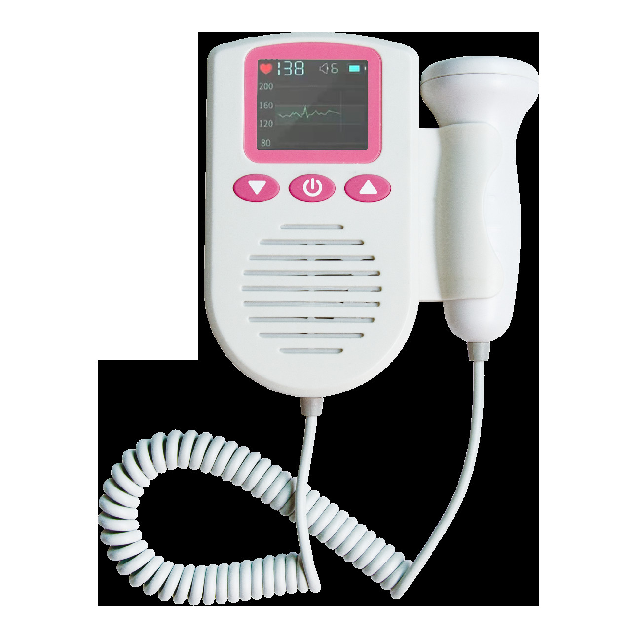 No Radiation Home Pregnancy Doppler Fetal Heart Rate Monitor LCD Display