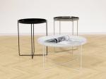 Nordic Style Habibi Side Table , Simple Console Rose Gold Coffee Table