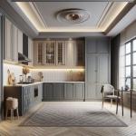 Modern High End Kitchen Design Luxury Oak Shaker Door Cupboard And Slim Shaker