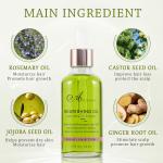 Private Label Moisturizing Nourishing Hair Oil Natural Rosmary Oil Castor Seed
