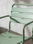 Modern Design AJUNION Metal Steel Garden Seating Armchairs in H85 x W52 x D47cm