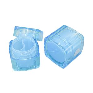 China Acrylic Dual Container Cosmetic Cream Jars For Skincare 280g on sale