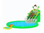 Cartoon Jurassic Inflatable Water Park Jungle Inflatable Aqua Park CE Certificat