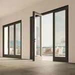 35dB Sound Insulation Coefficient Aluminum Alloy Casement Doors With 10 Sealing