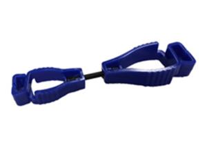 China Durable Winter Glove Clips , POM Blue Glove Clip Holder For Electricians factory