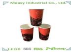 Double Wall Paper Cups Heat Insulated , Disposable Paper Coffee Cups