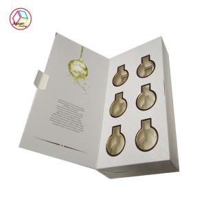 China Hot Stamping Ivory Board Cosmetic Gift Box With Customized Logo factory