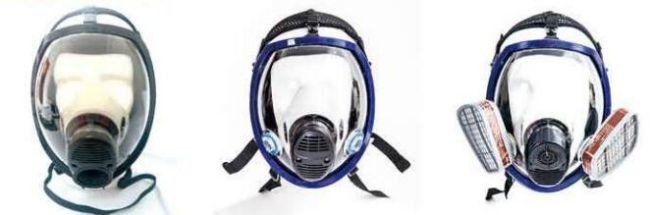 Safe PPE Full Face Respirator Protection Durable Painting Respirator Mask