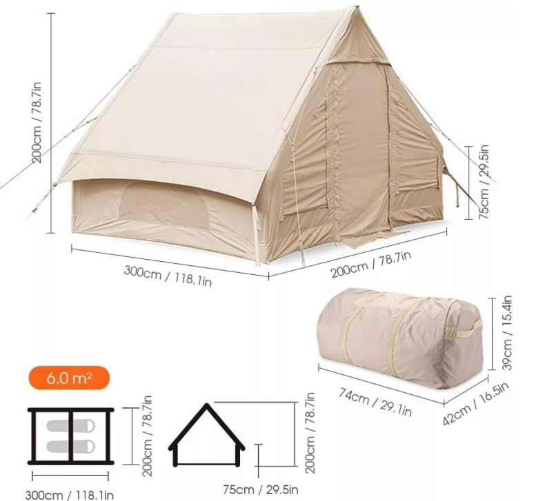 2023 hot selling factory wholesale price New Arrivals Inflatable Cabin Tent