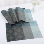 Europe Design Style Customized PVC Gold Christmas Mat for Table Decoration by