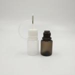 Transparent Black Glass Droppers Bottles With Screw Cap