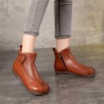 S079 Martin boots women short boots retro handmade leather fashion flat leather