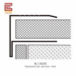 Square Stair Nosing Trim Stainless Steel Stair Tread Nosing Strip For Tiled