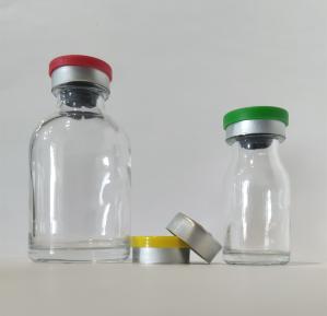 China 20ml Transparent Molded Glass Vial Hot Stamping Chemistry Reagent Bottle factory